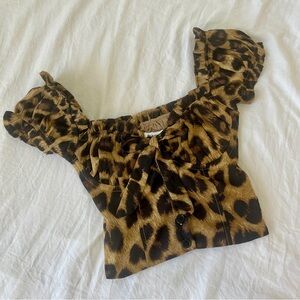 princess polly cheetah print top